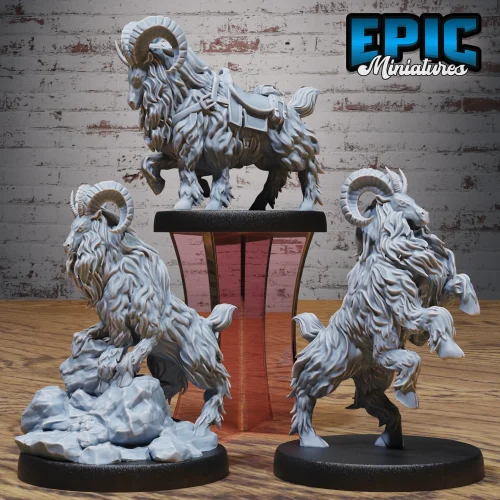 Climbing Ram Mount / Climbing Ram Rock / Climbing Ram Attacking Set