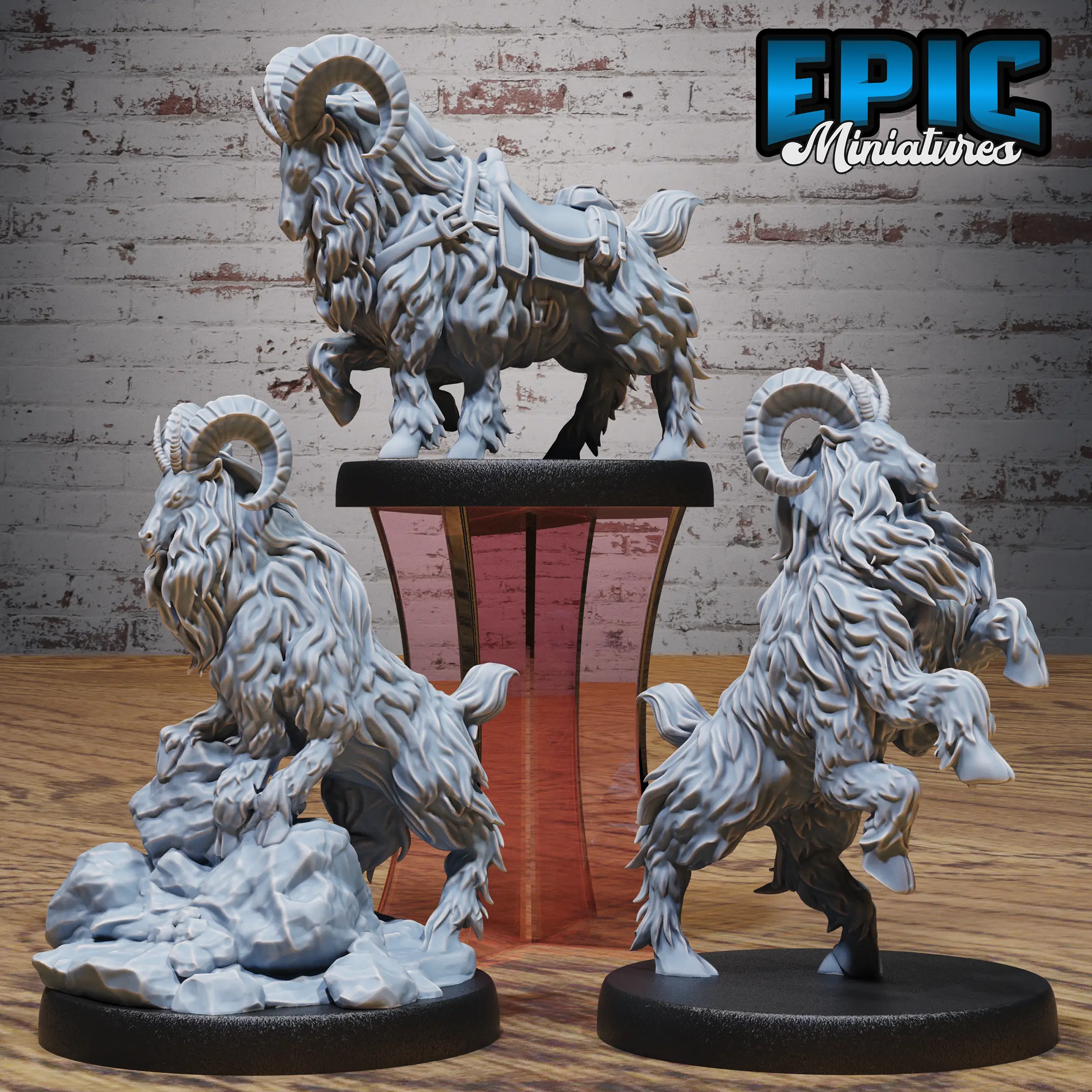 Climbing Ram Mount / Climbing Ram Rock / Climbing Ram Attacking Set