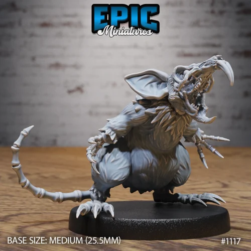 Giant Rat Revenant Screaming (Medium)