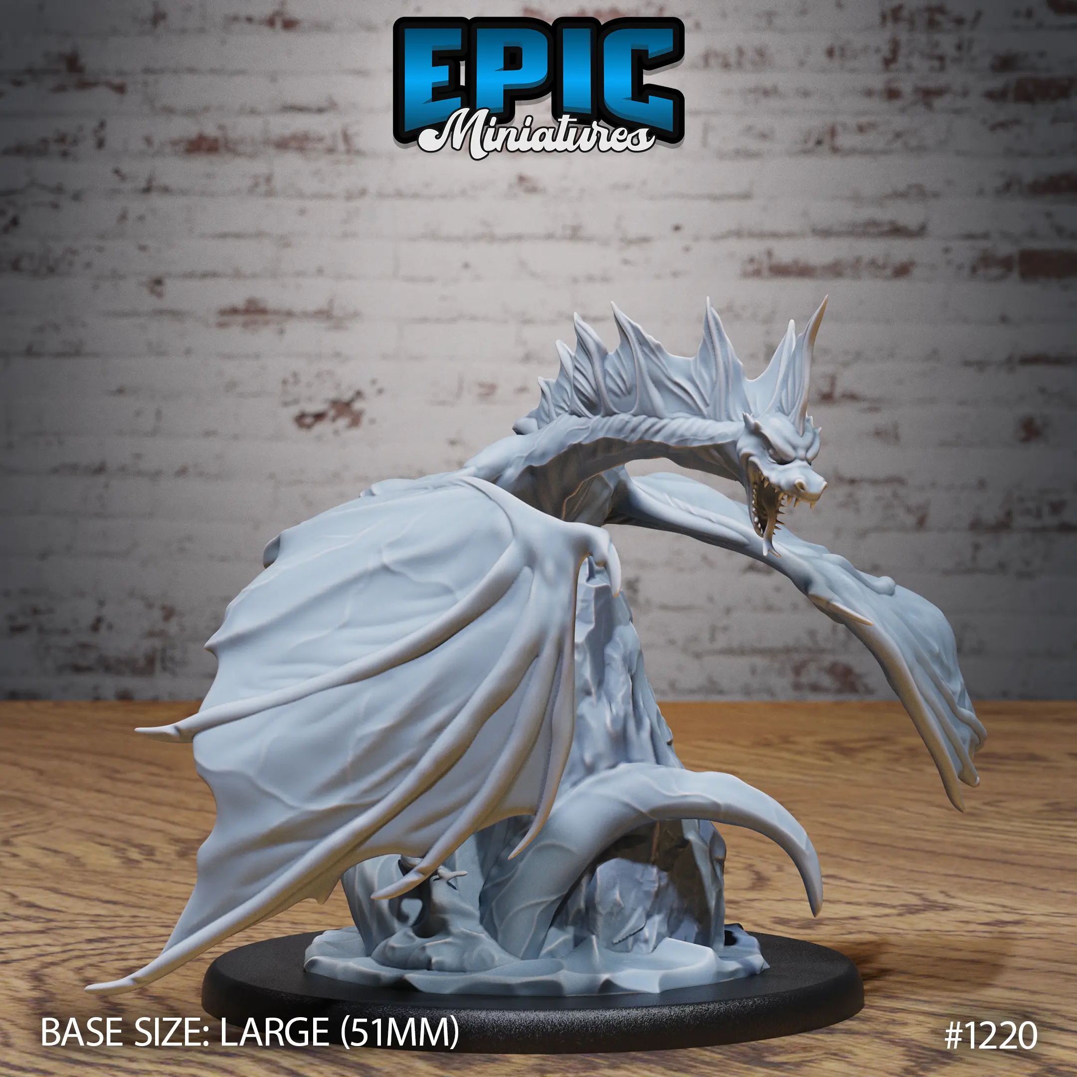 Winged Sea Serpent Angry (Large)