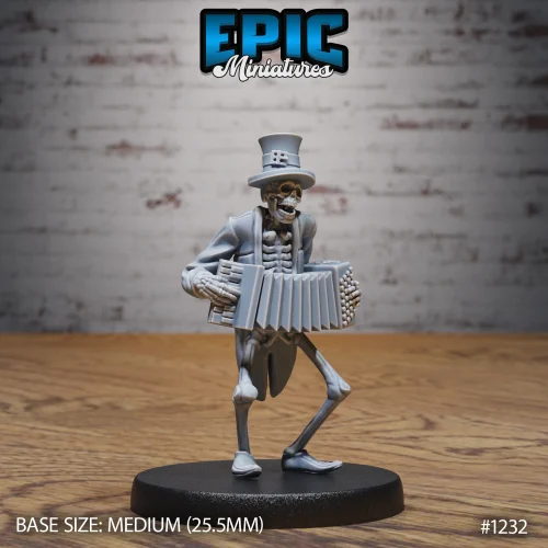 Skeleton Musician Accordion (Medium)