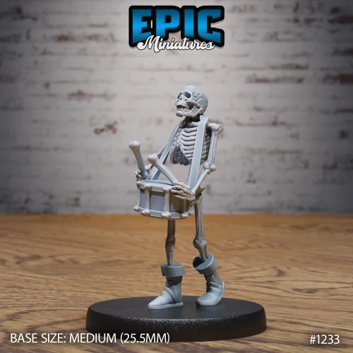 Skeleton Musician Drums (Medium)