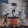 Skeleton Musician Guitar / Skeleton Musician Violin / Skeleton Musician Double Bass Set