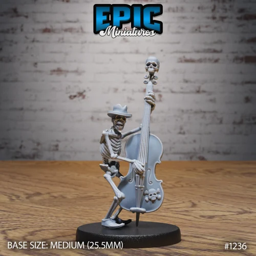 Skeleton Musician Double Bass (Medium)