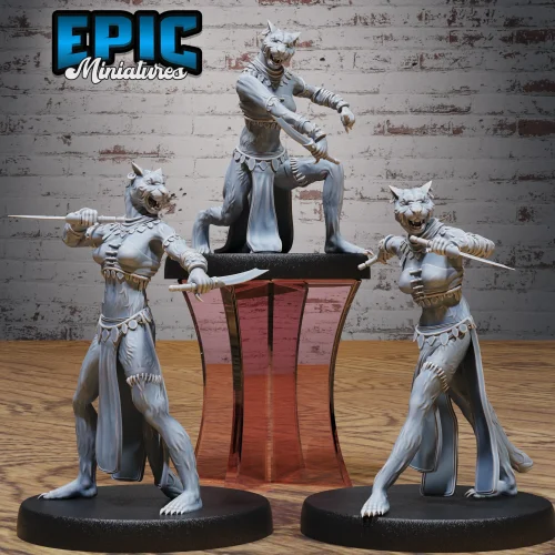 Catfolk Jaguar Huntress Set