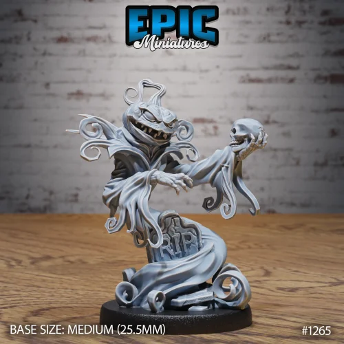 Pumpkin Reaper Gravestone (Medium)