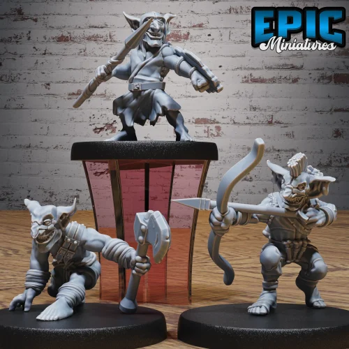 Wicked Goblin Tribe Spear & Shield / Wicked Goblin Tribe Archer / Wicked Goblin Tribe Axe Set