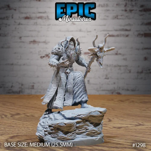 Orc Shaman on Rock (Medium)