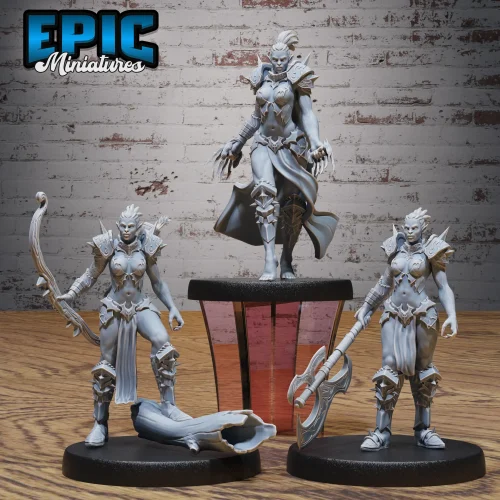 Orc Female Axe / Orc Female Claws / Orc Female Archer Set