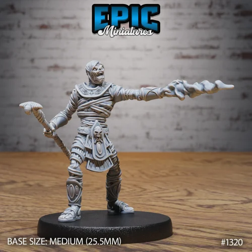 Mummy Mage Attacking (Medium)