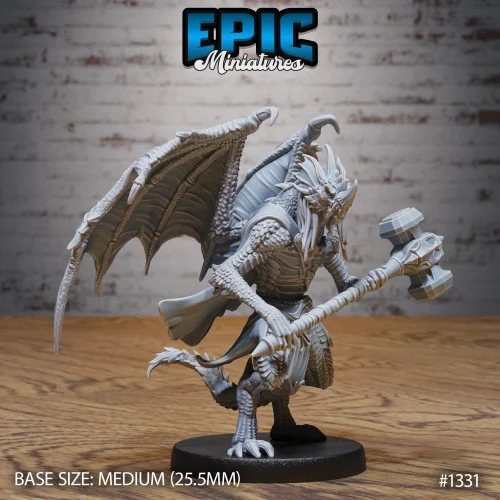 Draconic Demon Blue Hammer (Medium)