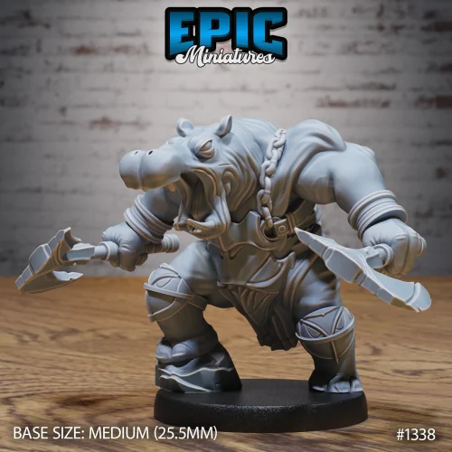 Hippo Warrior Double Axe (Medium)