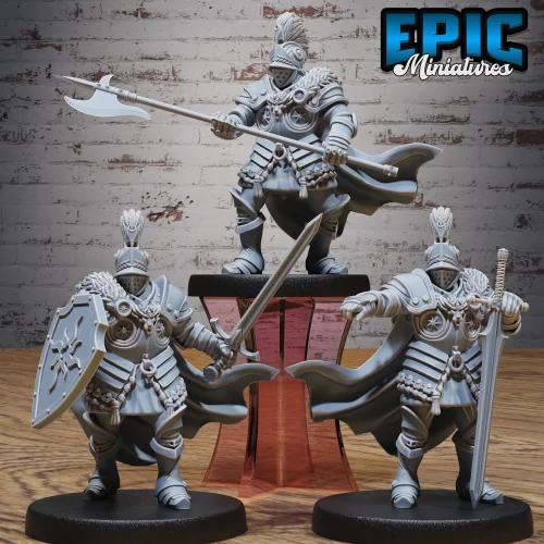 Castle Knight Pointing / Castle Knight Attacking / Castle Knight Guard Set