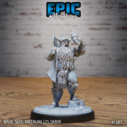 Adventurer Dwarf Drinking (Medium)