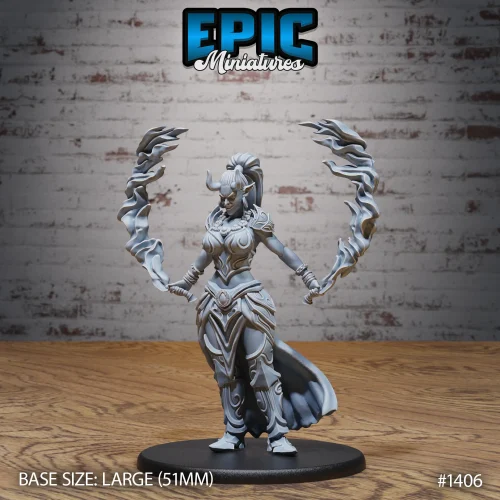 Efreeti Female Fire Swords (Large)