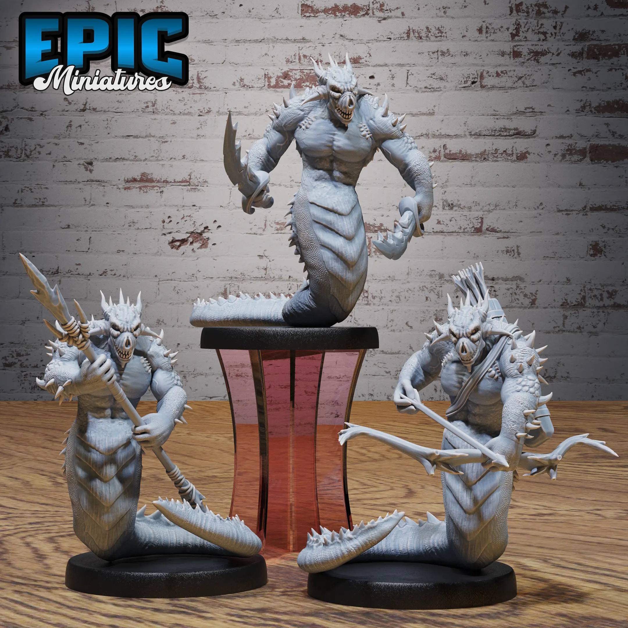 Fire Salamander Spear / Fire Salamander Dual Sword / Fire Salamander Archer Set