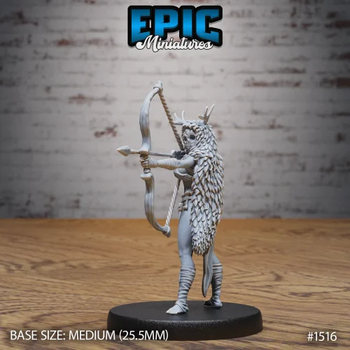 Wood Mask Tribe Archer (Medium)