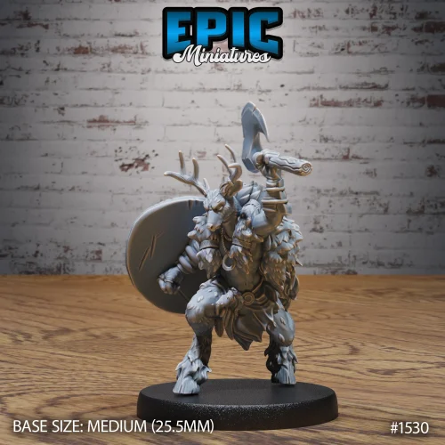 Deer Folk Fighting (Medium)