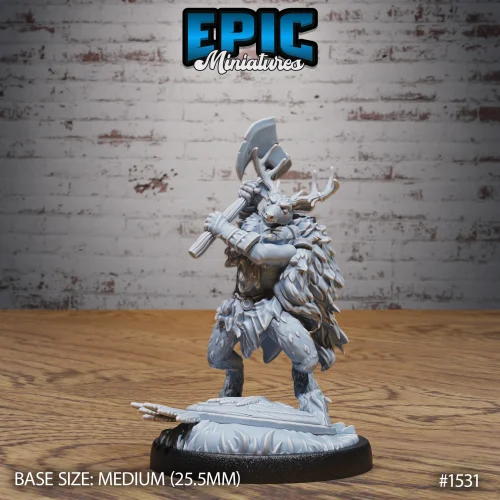 Deer Folk Axe Attack (Medium)
