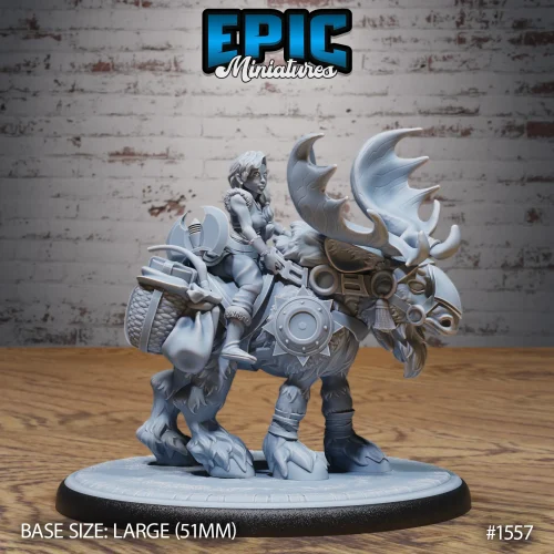 Snow Moose Rider (Large)