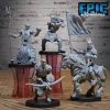 Skeleton Army King Rider / Skeleton Army Warlock / Skeleton Army Heavy Archer / Skeleton Army Hammer Set