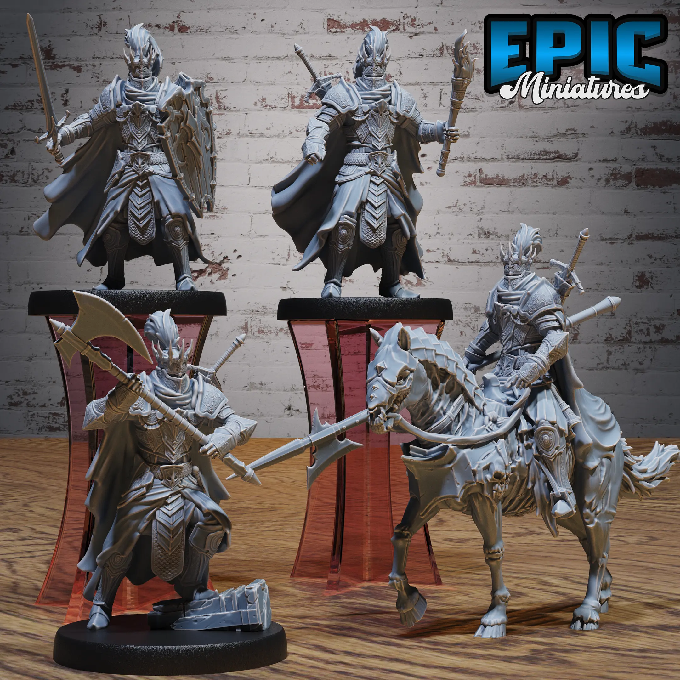 Death Knight Torch / Death Knight Axe / Death Knight Sword & Shield / Death Knight Rider Set