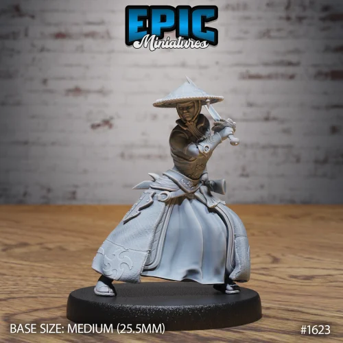 Warrior Monk Female Fighting (Medium)