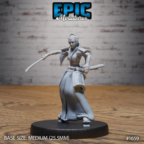 Samurai Female Defending (Medium)
