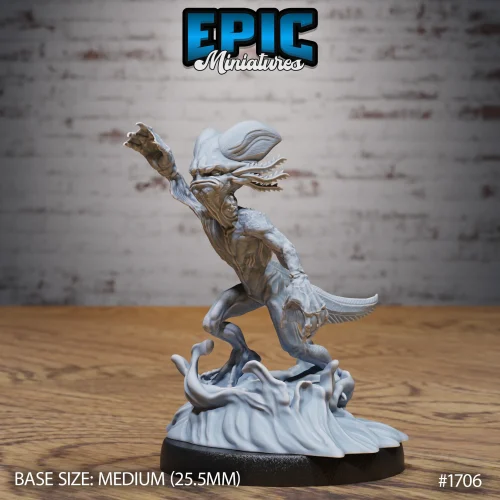 Grumpy Axolotl Warrior Water (Medium)