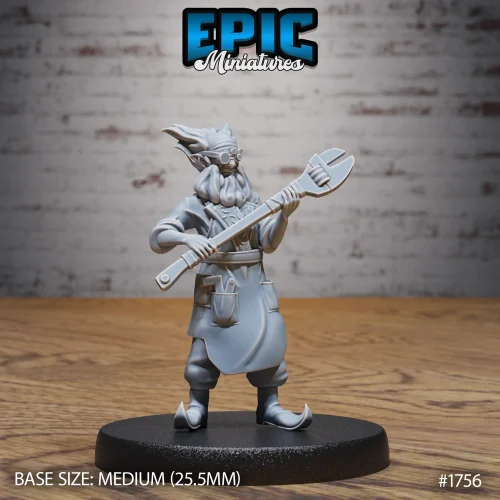 Halfling Inventor Barnabas Big Wrench (Medium)