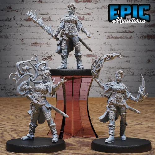 Guild Mage Fire Magic / Guild Mage Flame Sword / Guild Mage Dagger Magic Set