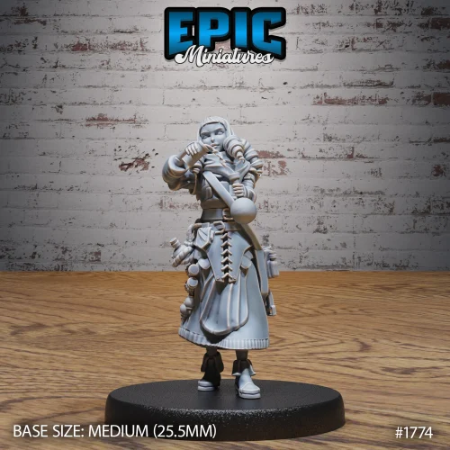 Female Alchemist Brewing (Medium)