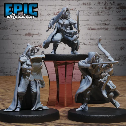 Halfling Rogue Contract / Halfling Rogue Dagger / Halfling Rogue Bow & Arrow Set