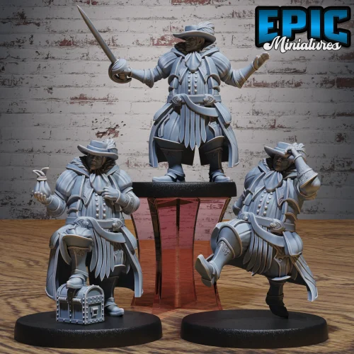 Noble Human Treasure / Noble Human Angry / Noble Human Walking Set