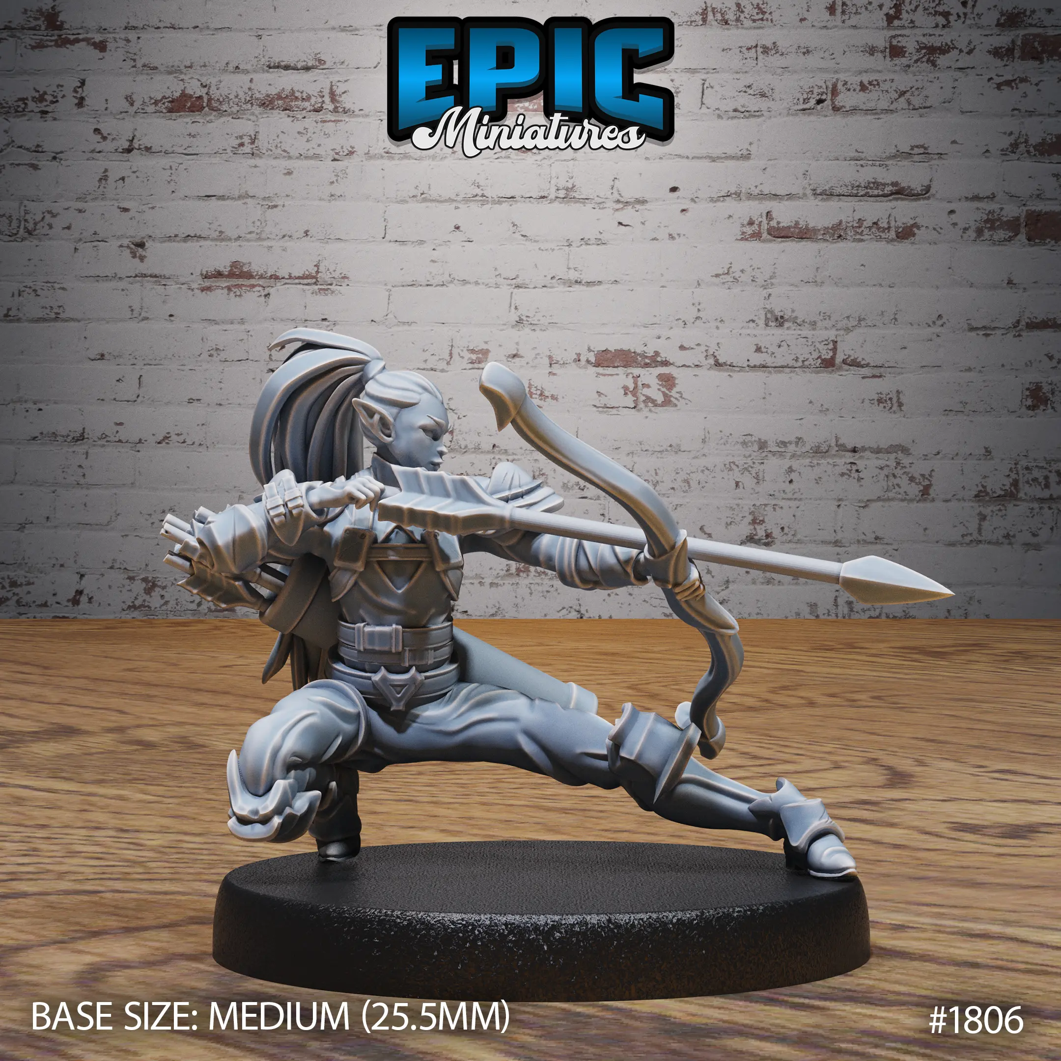 Elf Rogue Bow & Arrow - Variation 1