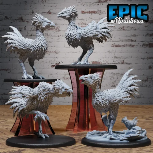 Terror Bird Wild / Terror Bird Attacking / Terror Bird Running / Terror Bird Mount Set