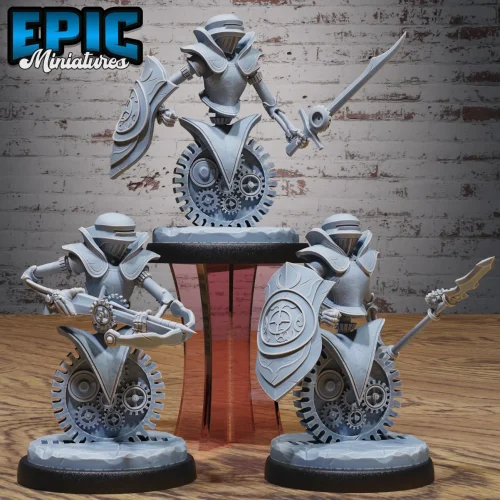 Gear Town Knight Sword & Shield / Gear Town Knight Crossbow / Gear Town Knight Spear Set