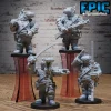 Hippo Soldier Sword / Hippo Soldier Salute / Hippo Soldier Shotgun / Hippo Soldier Commander Set