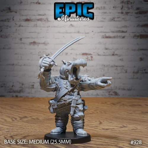 Hippo Soldier Commander (Medium)