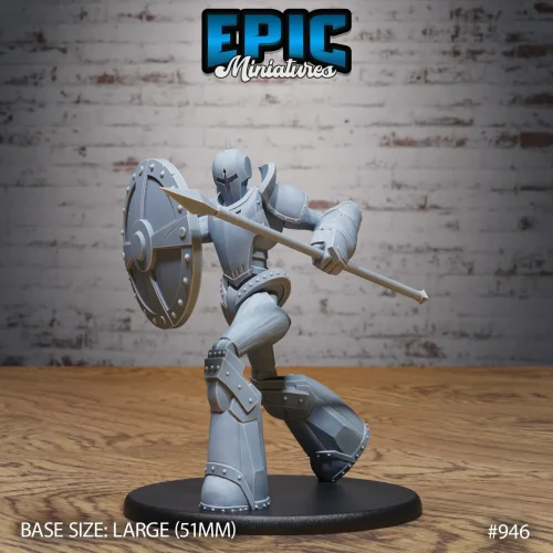 Construct Guard Spear & Shield (Large)